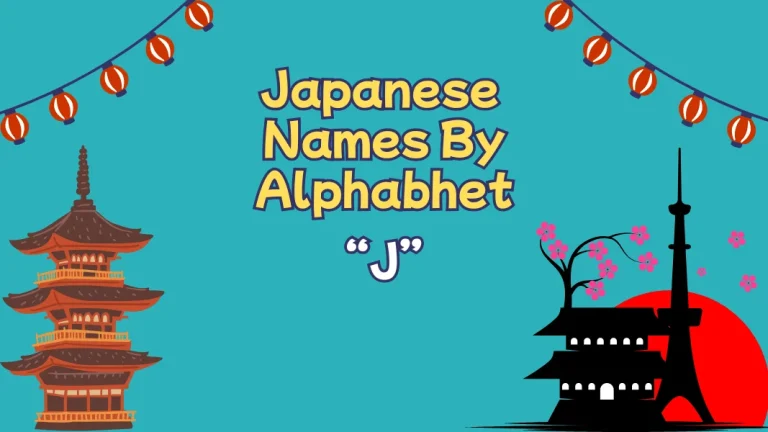 Japanese Names By Alphabet J