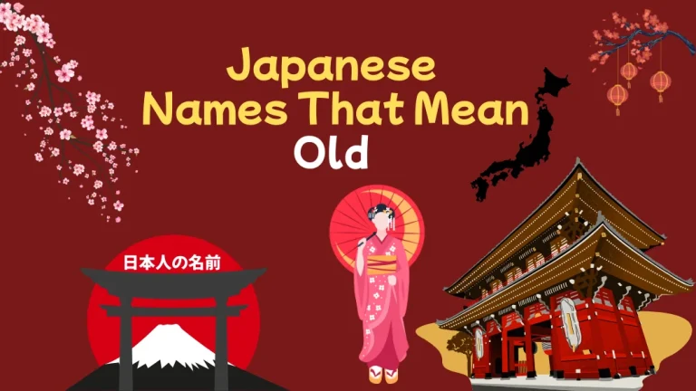 Japanese Names That Mean Old