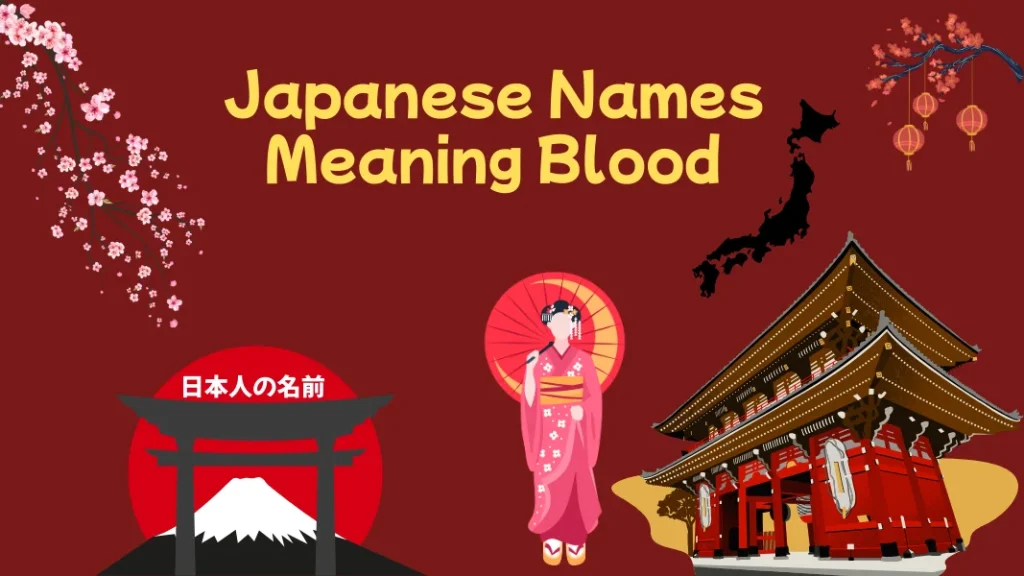 Japanese Names Meaning Blood