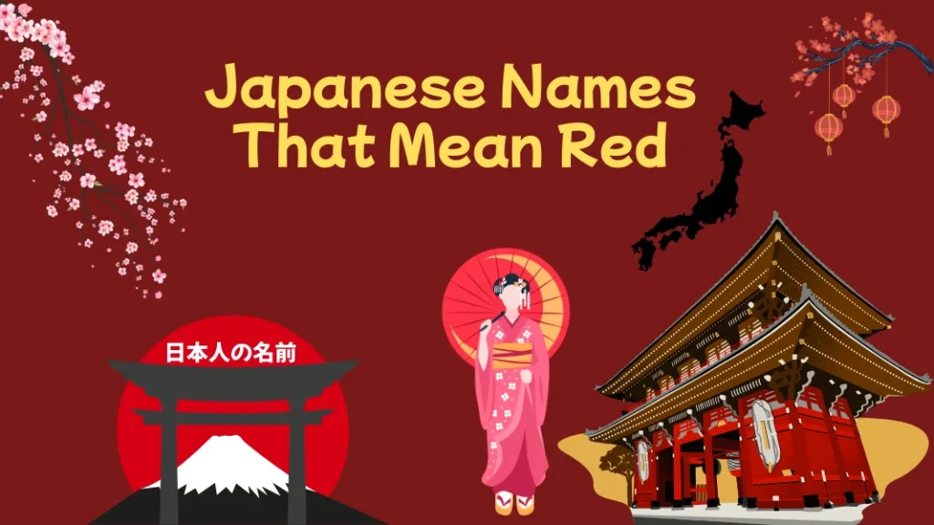 Japanese Names That Mean Red